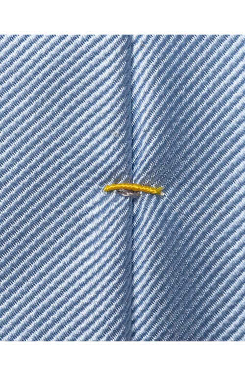 Eton Light Blue Solid Silk Twill Tie In Blue