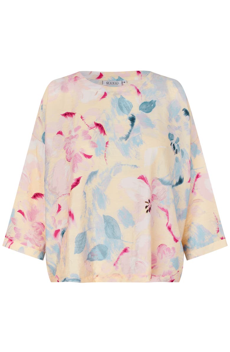 Masai Copenhagen MaBecca Floral Print Blouse, Alternate, color, Primrose