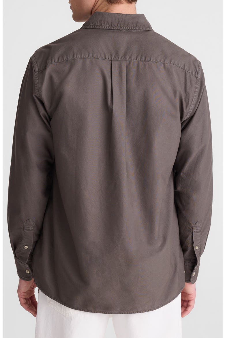 Allday Single Pocket Oxford Shirt, Alternate, color, PELICAN GREEN