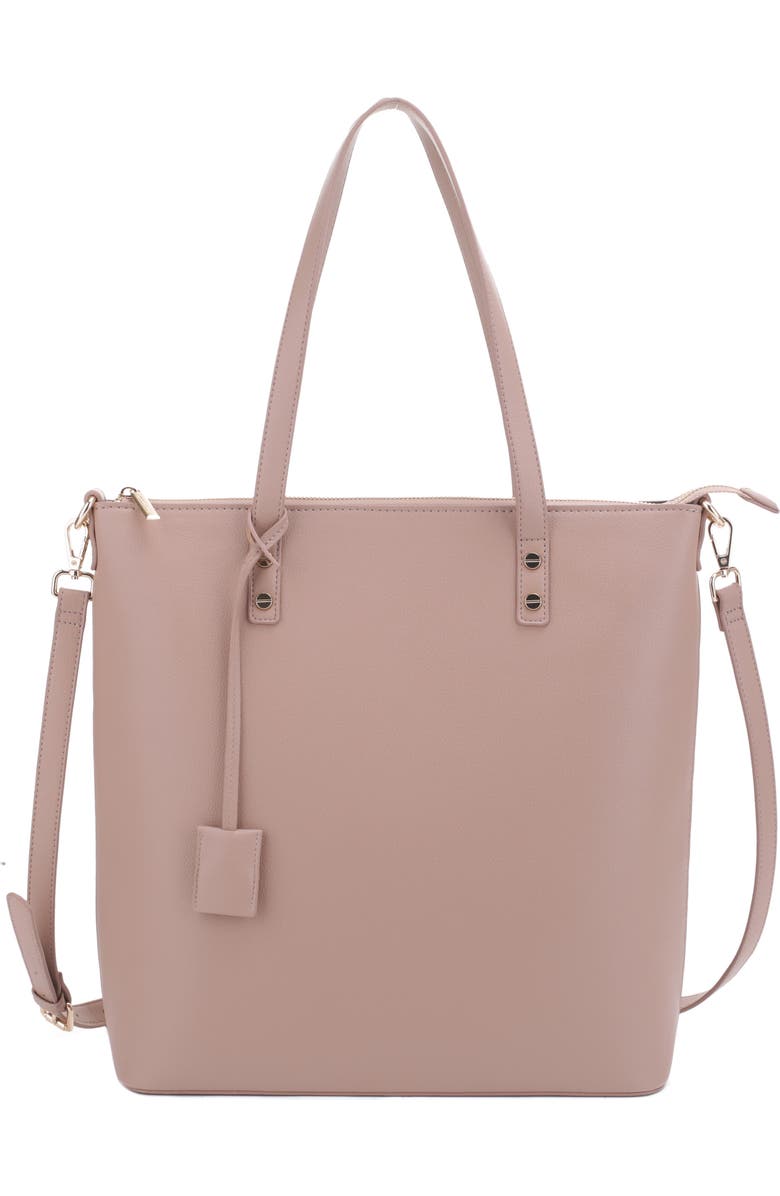 Mali + Lili Ashley Recycled Vegan Leather Everyday Tote, Main, color,