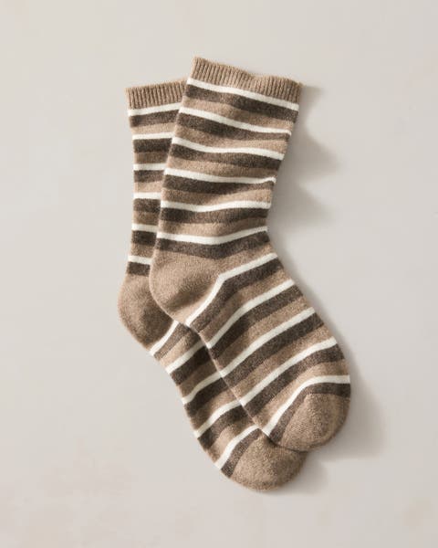 Cashmere Bold Striped Socks