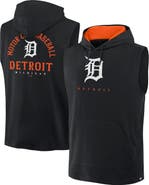 FANATICS Men's Fanatics Black Detroit Tigers Fire Speed Sleeveless Pullover Hoodie