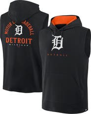 FANATICS Men's Fanatics Black Detroit Tigers Fire Speed Sleeveless Pullover Hoodie