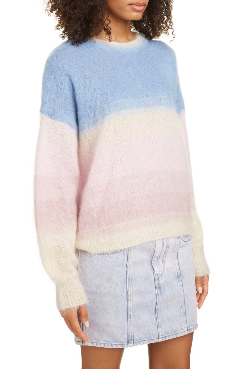 Isabel Marant Étoile Drussell Colorblock Mohair Blend Sweater, Alternate, color,