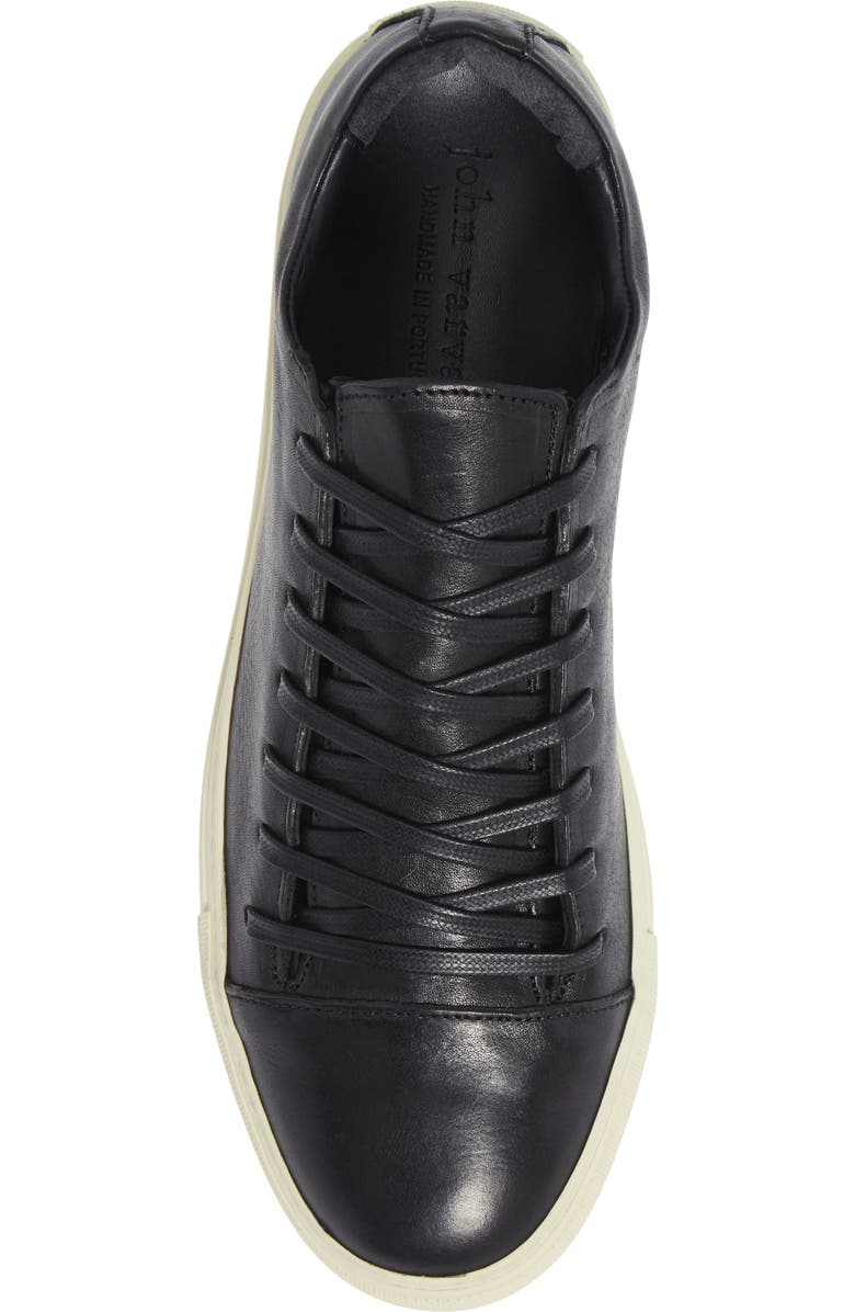 John Varvatos Reed Sneaker, Alternate, color, Black Leather