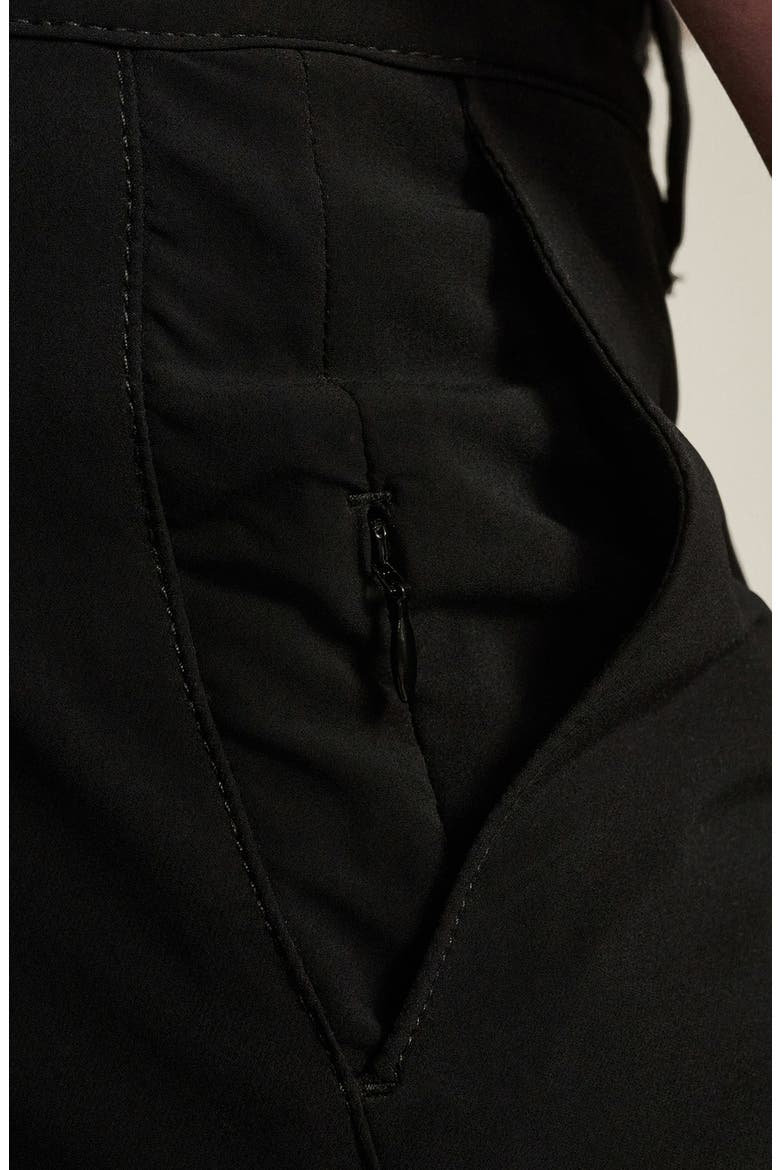 Arizona Commuter Flat Front Chino Shorts, Alternate, color, BLACK COMMUTER LUXE