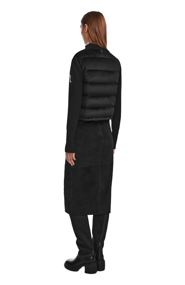 Rudsak CAMILLE V WOMEN'S VELVET HYBRID KNIT & LIGHT DOWN JACKET, Alternate, color, 