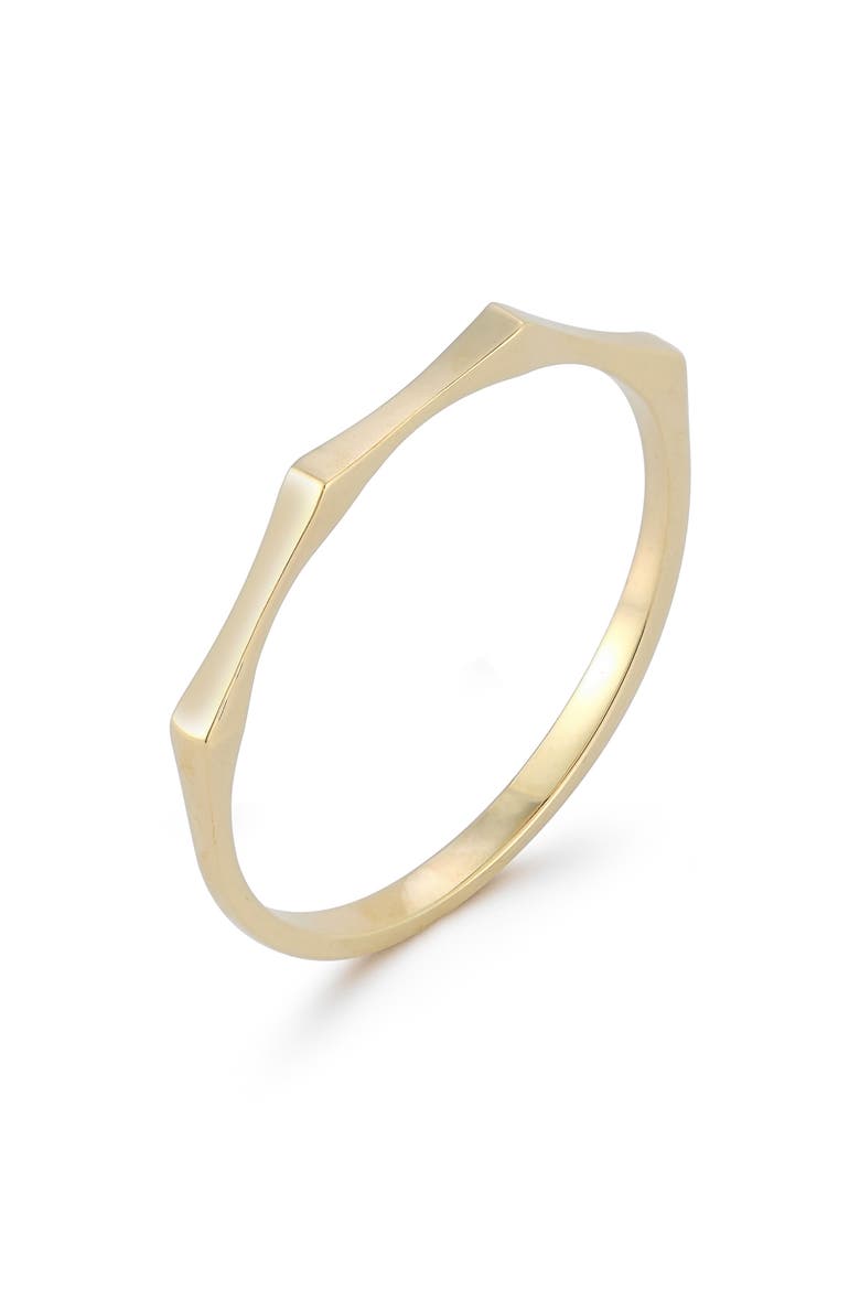 Faceted Thin Band Ring, Alternate, color, GOLD