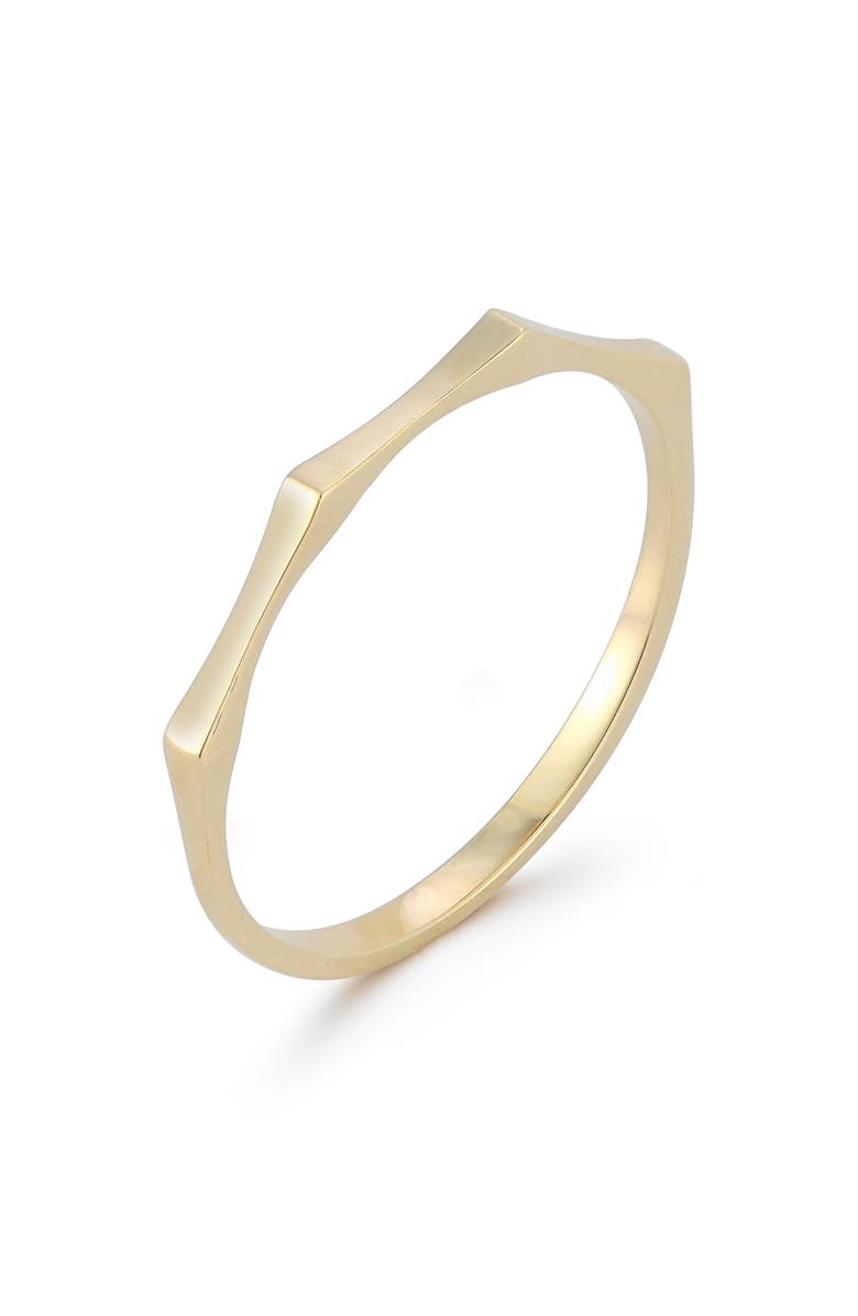 Ember Fine Jewelry Faceted Thin Band Ring, Alternate, color, Gold