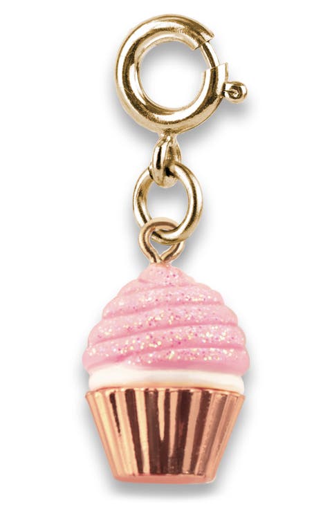 Glitter Cupcake Charm