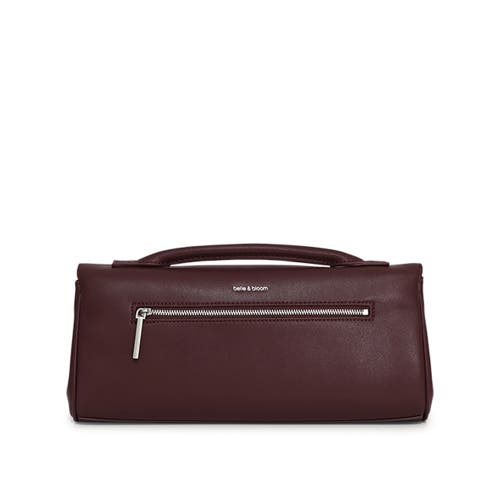 Belle & Bloom Love Boat Leather Clutch Bag In Brown