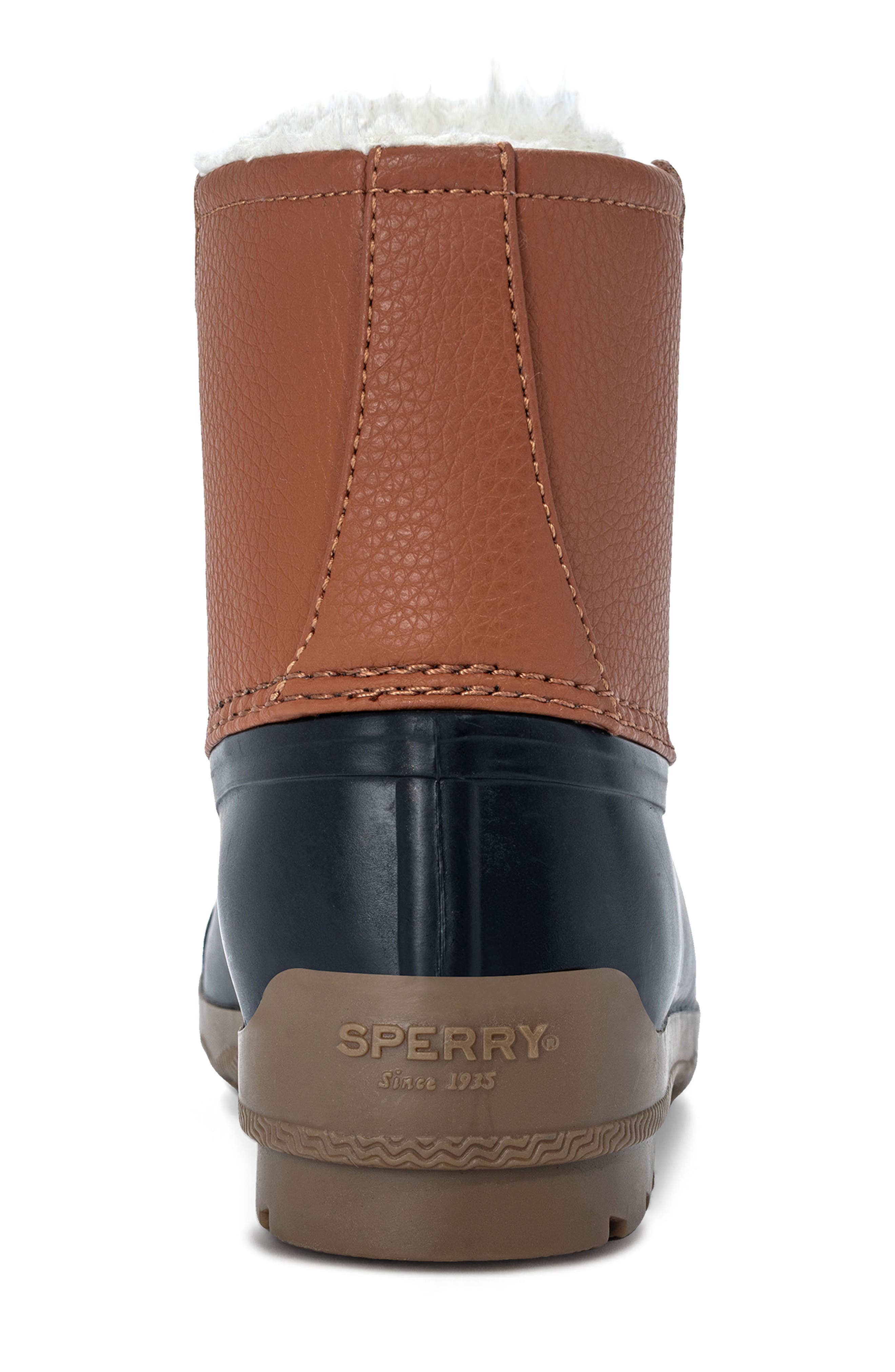 Kids' Port Duck Boot, Alternate, color, BLACK/ BROWN