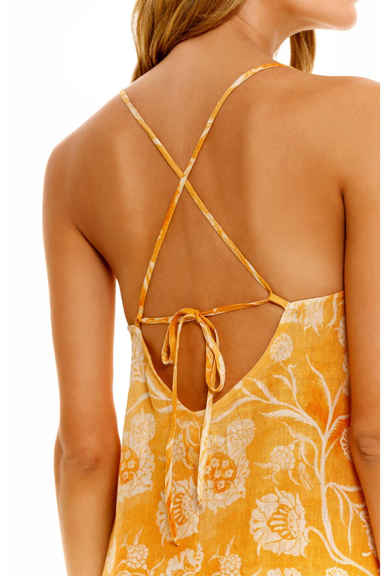 Frida Claire Saffron Linen Nightgown, Alternate, color, CLAIRE SAFFRON