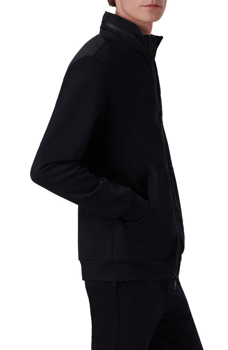 Bugatchi Cotton Blend Zip-Up Knit Jacket, Alternate, color, 