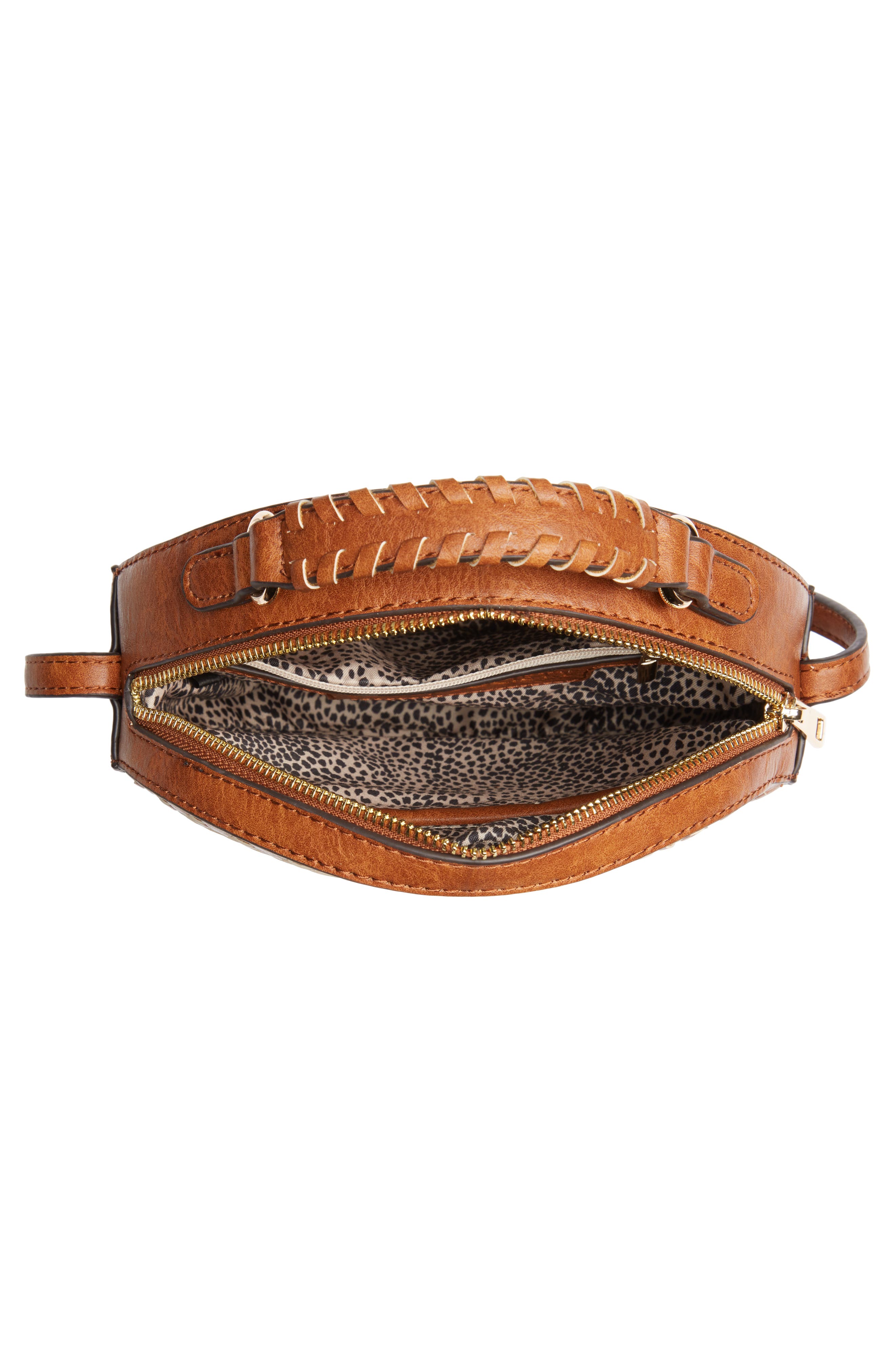Anora Faux Leather Crossbody Bag, Alternate, color, COGNAC