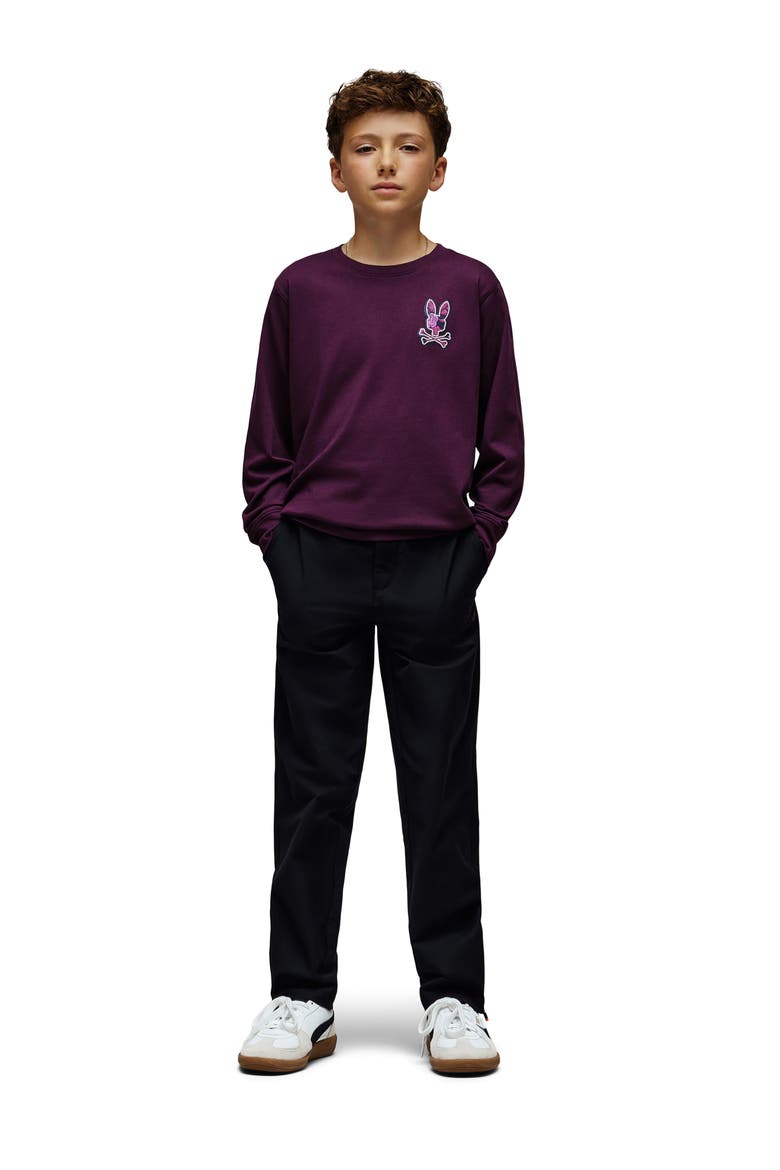 Kids' Rowen Pima Cotton Graphic T-Shirt, Alternate, color, POTENT PURPLE
