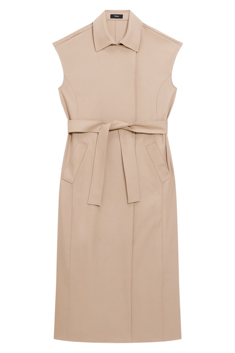 Dolman Sleeve Trench Coat Midi Dress, Alternate, color, NEW CAMEL