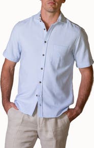 Koy Clothing Cotton Short Sleeve Sack Weave Shirt