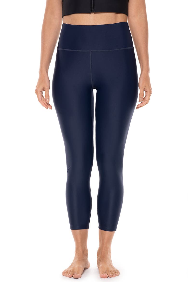 Ocean Sculpt High Rise Capris, UPF 50+ Sun Protection, Main, color, Navy