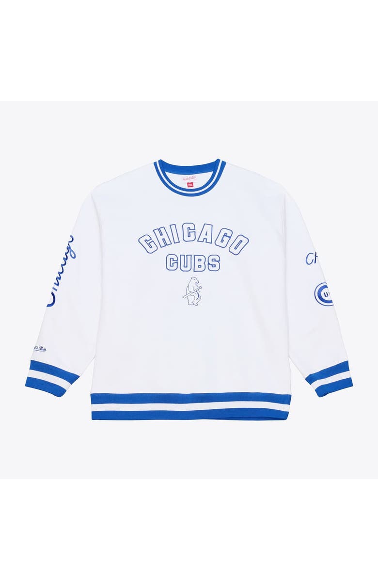 Mitchell & Ness Men's Mitchell & Ness  White Chicago Cubs Arctic Fleece Sweatshirt, Main, color, White
