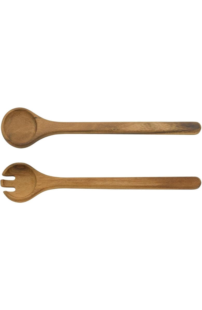ZASSENHAUS Acacia Wood 2 Piece Salad Serving Utensil Set, Alternate, color, Brown