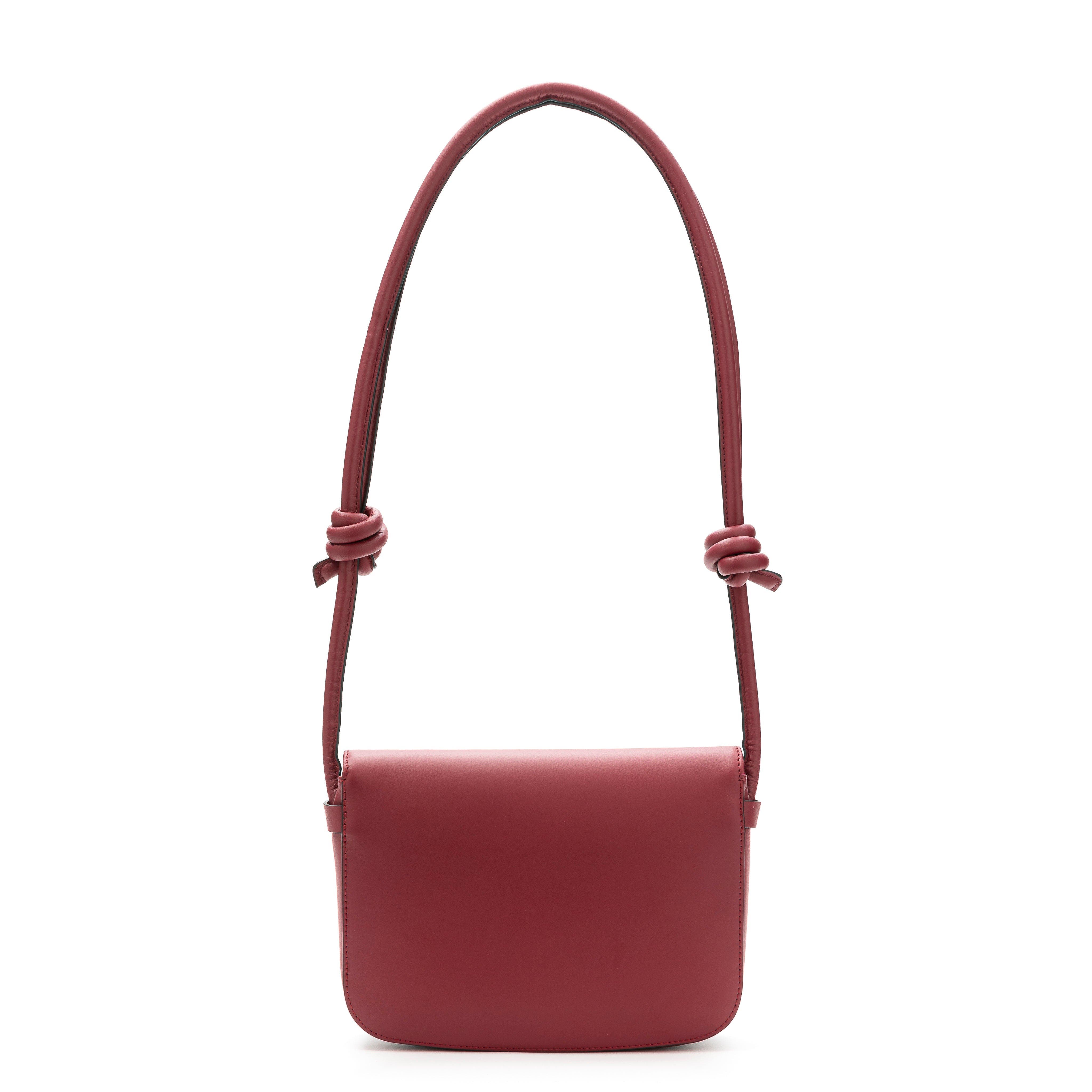 Lucia Shoulder Bag With Sliding Knots, Alternate, color, Cherry