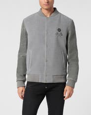 PHILIPP PLEIN College Bomber Jacket Ls Plein Club Men