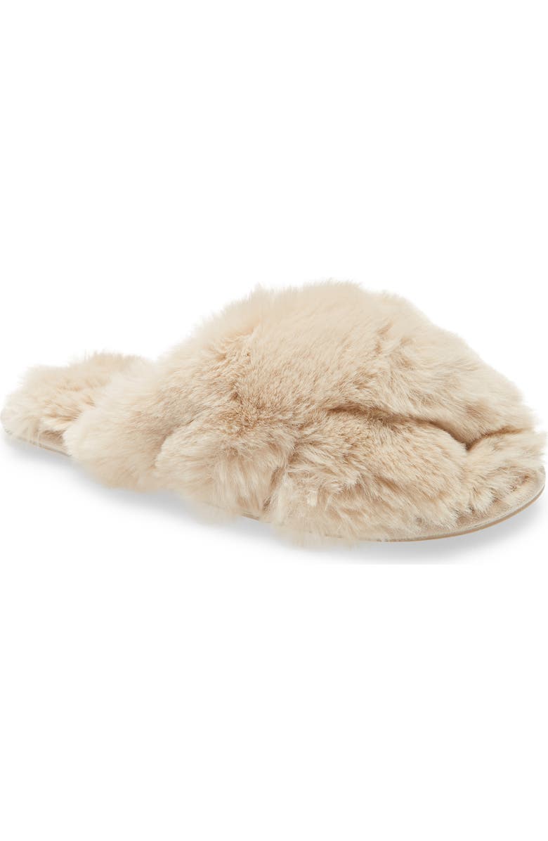 Joules Slumber Faux Fur Slipper, Main, color,