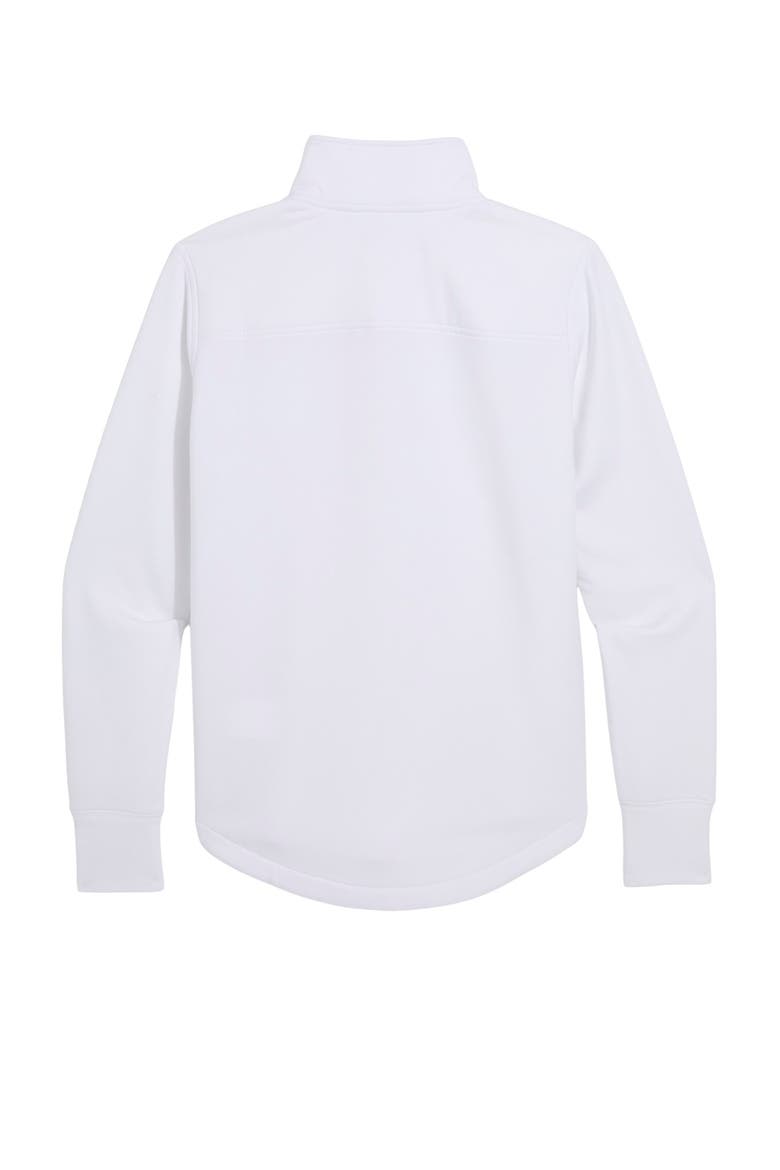Dreamcloth Relaxed Half Zip Sweatshirt, Alternate, color, 100 WHITE