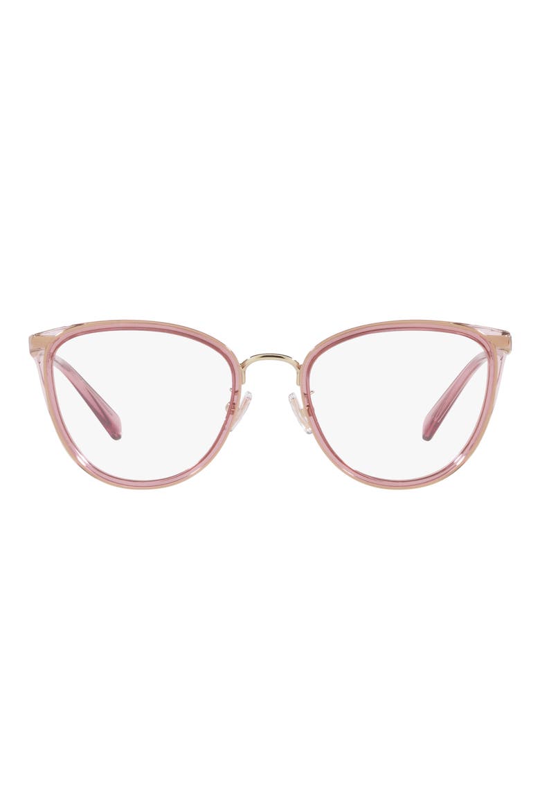 54mm Cat Eye optical glasses, Main, color, LIGHT GOLD