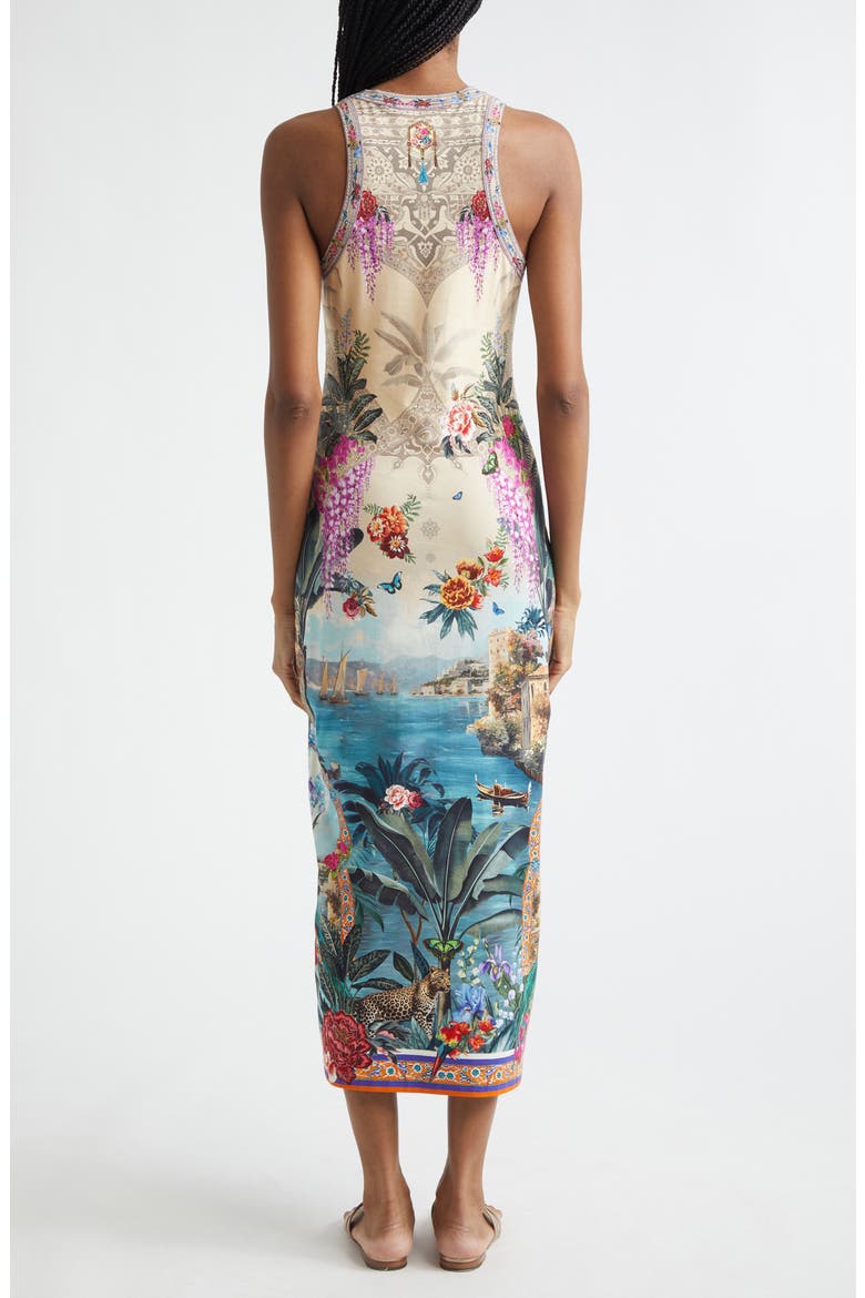 Bodrum Botanicals Jersey Tank Maxi Dress, Alternate, color, BODRUM BOTANICALS