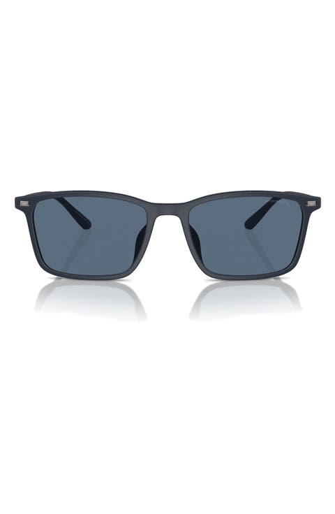 56mm Rectangle Sunglasses