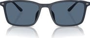 Emporio Armani 56mm Rectangle Sunglasses