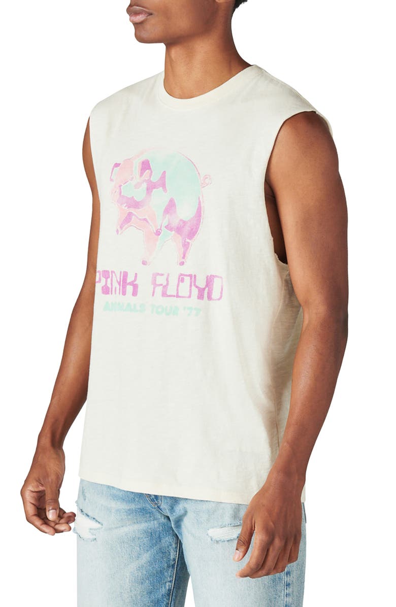 Lucky Brand Pig Cotton Graphic Muscle Tee, Alternate, color, 