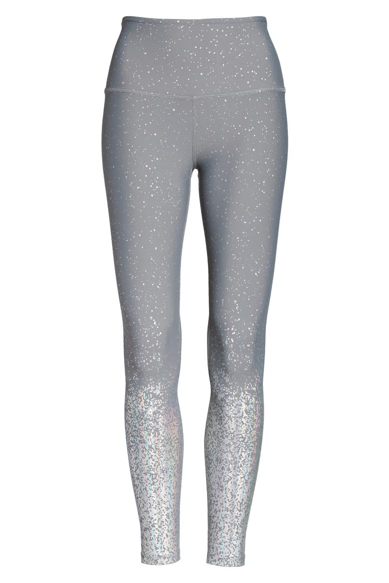 Ombré High Waist 7/8 Leggings, Alternate, color, STONE GRAY SILVER DIZZY SPECKL