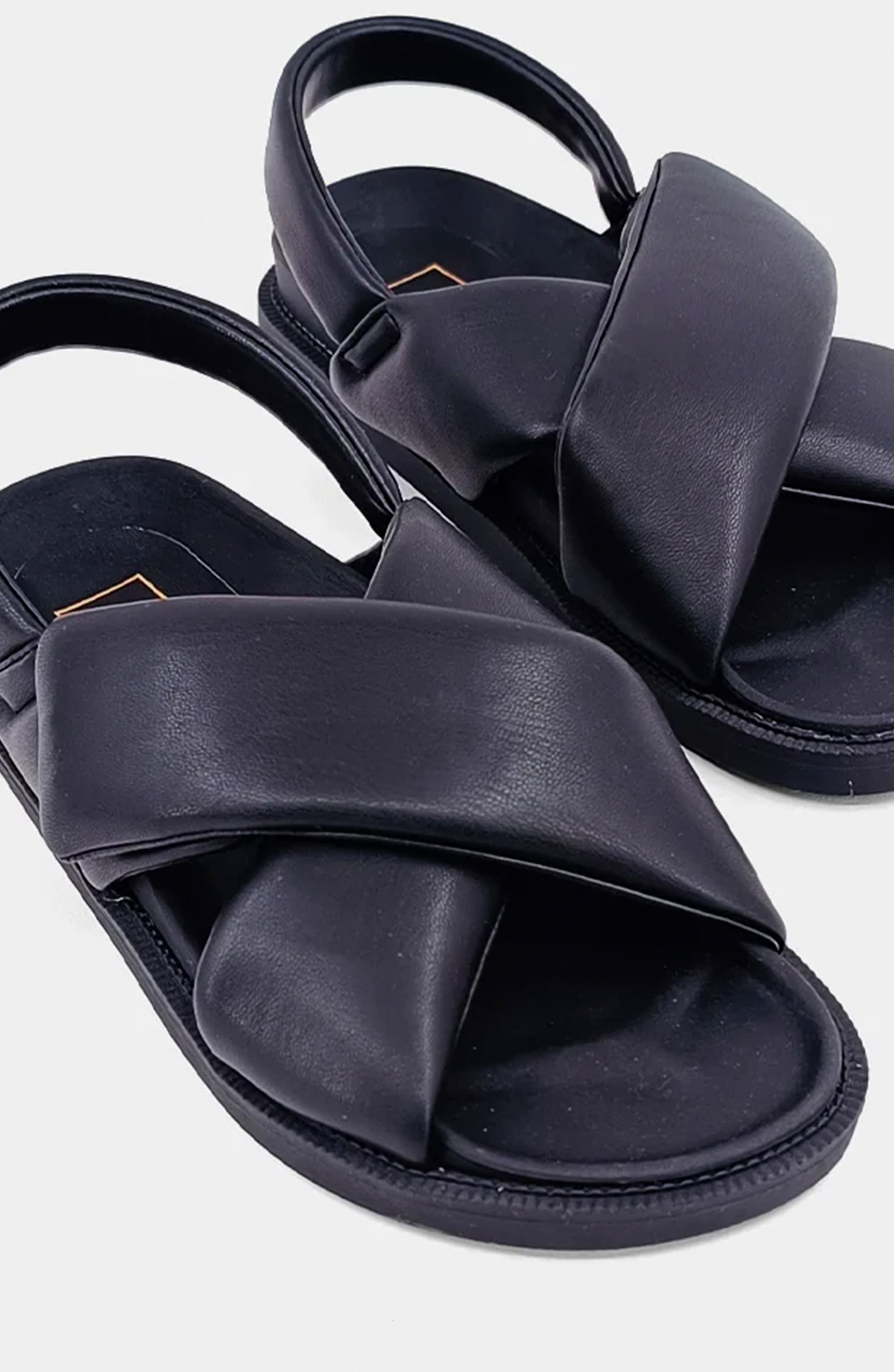 SHUSHOP Delta Slingback Sandal, Alternate, color, Black