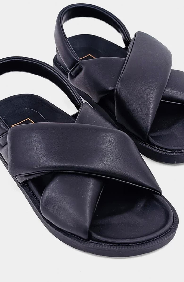 SHUSHOP Delta Slingback Sandal, Alternate, color, Black