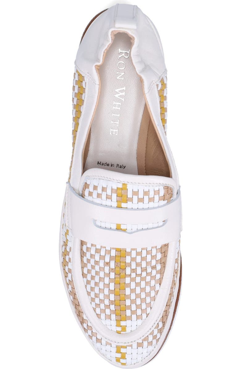 Ron White Nayomi Woven Penny Loafer, Alternate, color, Fawn Multi