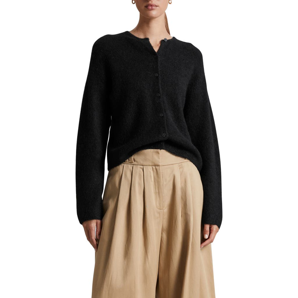 & Other Stories Alpaca Blend Cardigan In Black