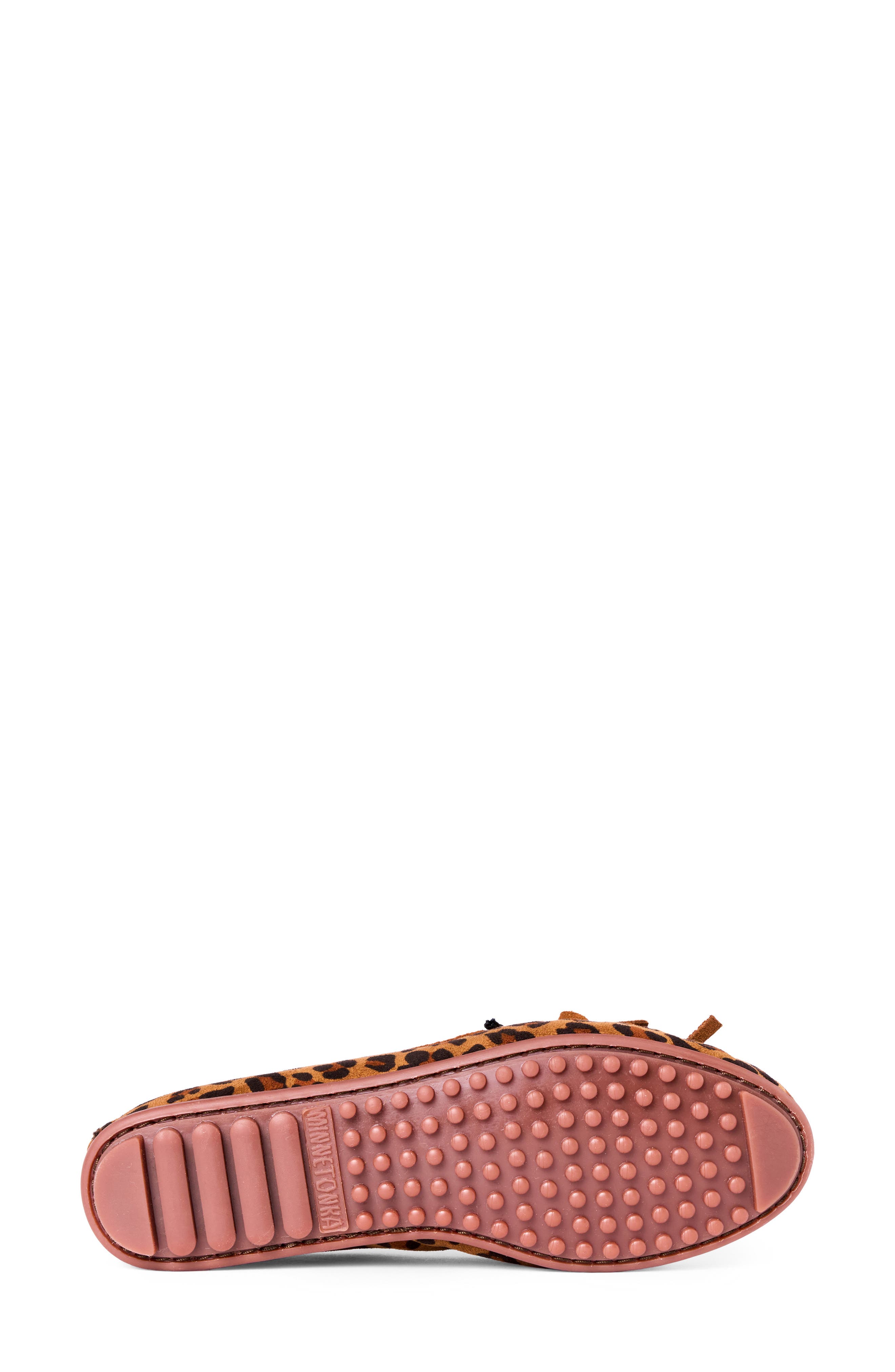 Thunderbird Animikii Moccasin Slipper, Alternate, color, TAN LEOPARD PRINT
