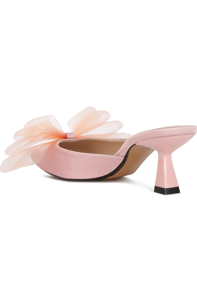 LONDON RAG Asma Bow Embellished Kitten Heel Mule, Alternate, color, Pink