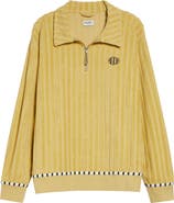 Bode Croquet Ground Rib Terry Cloth Pullover