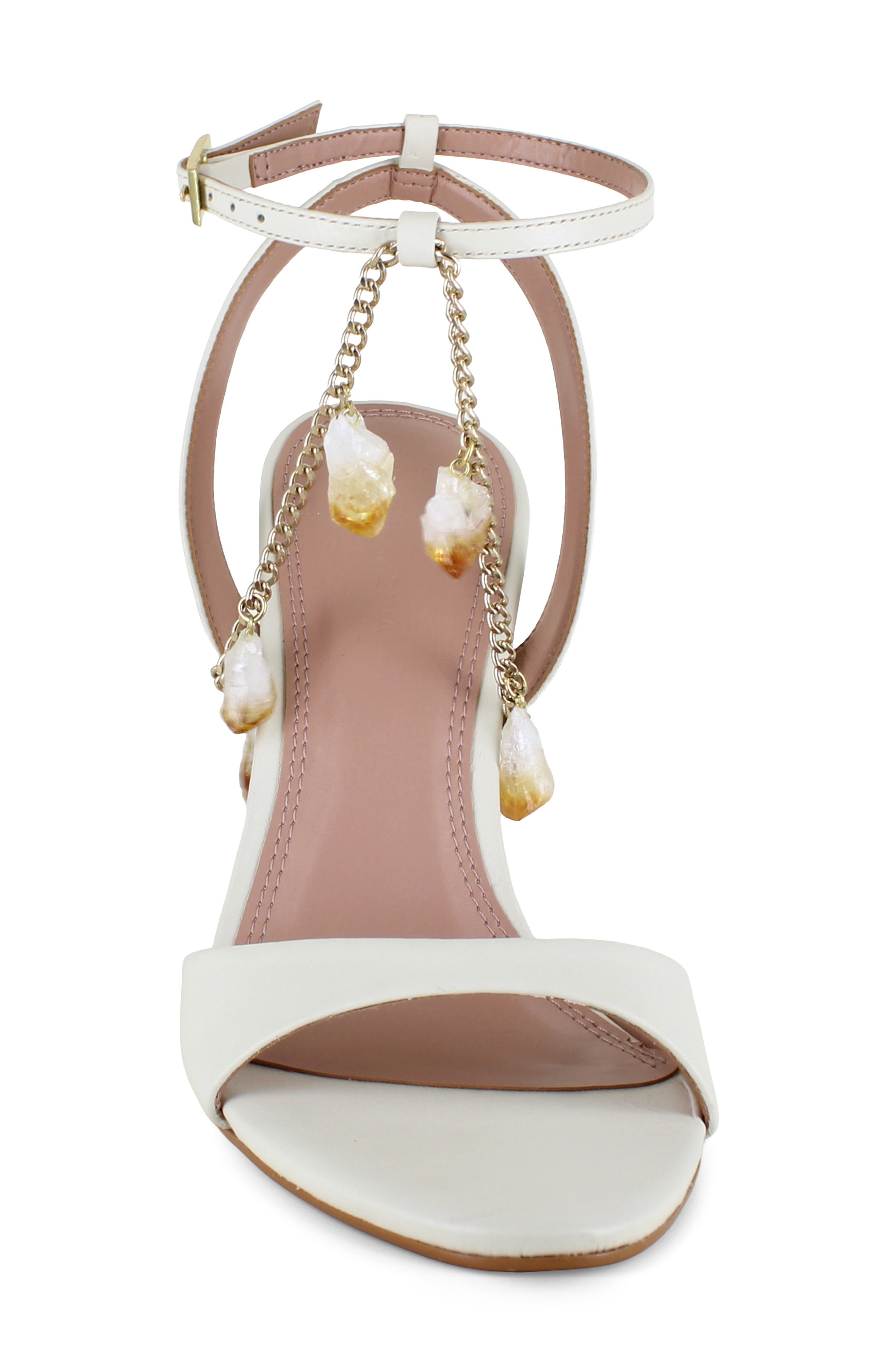 BCBGMAXAZRIA Pacificia Chain Strap Sandal, Alternate, color, Milk