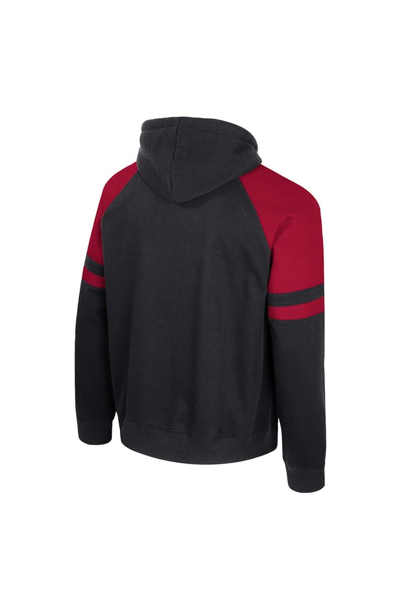 COLOSSEUM Men's Colosseum  Black Arkansas Razorbacks Todd Raglan Pullover Hoodie, Alternate, color, Black