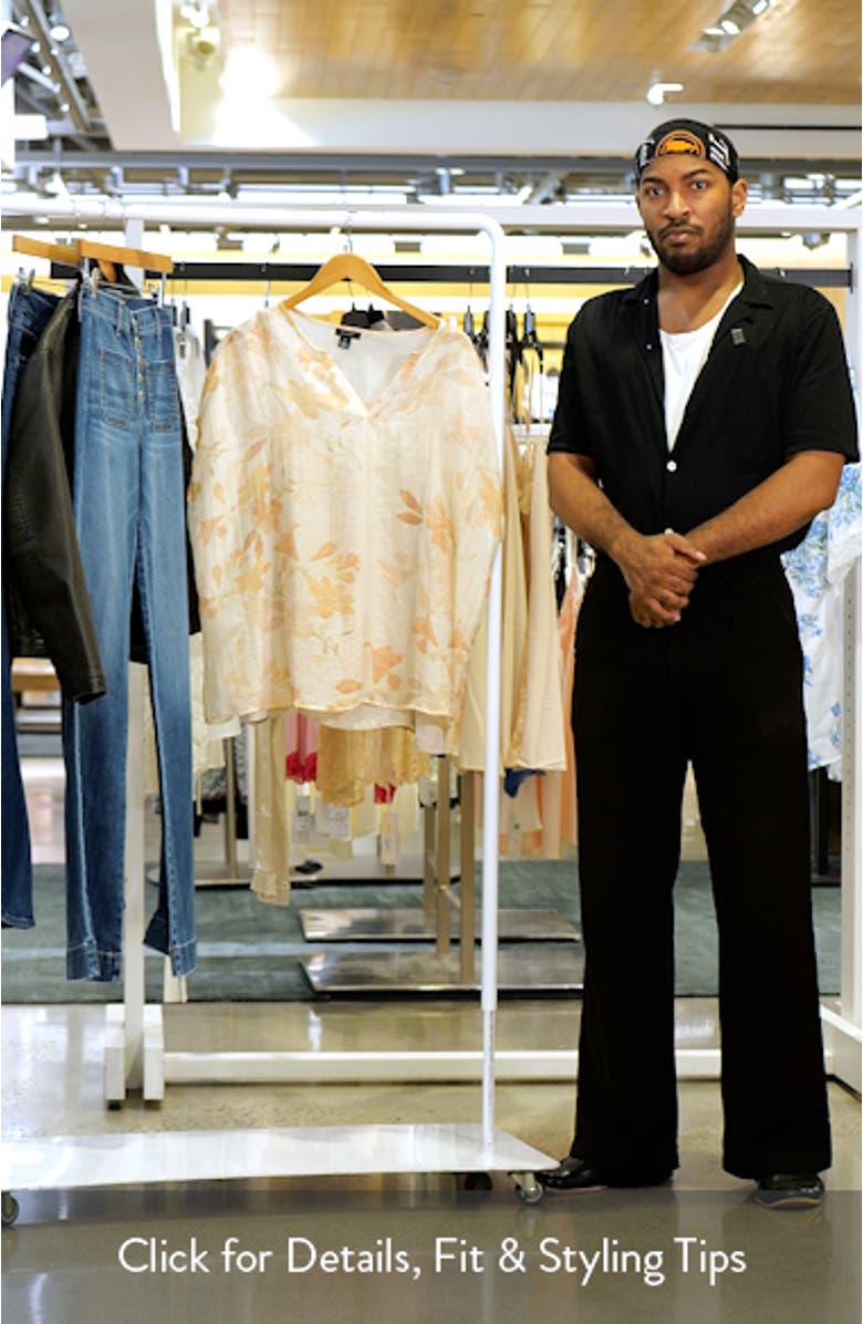 Floral Popover Top, sales video thumbnail