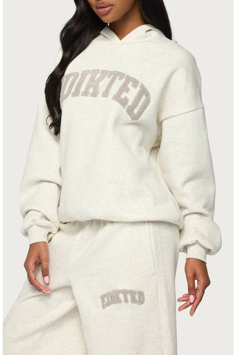 To You Oversize Hoodie, Alternate, color, LIGHT-GRAY-MELANGE