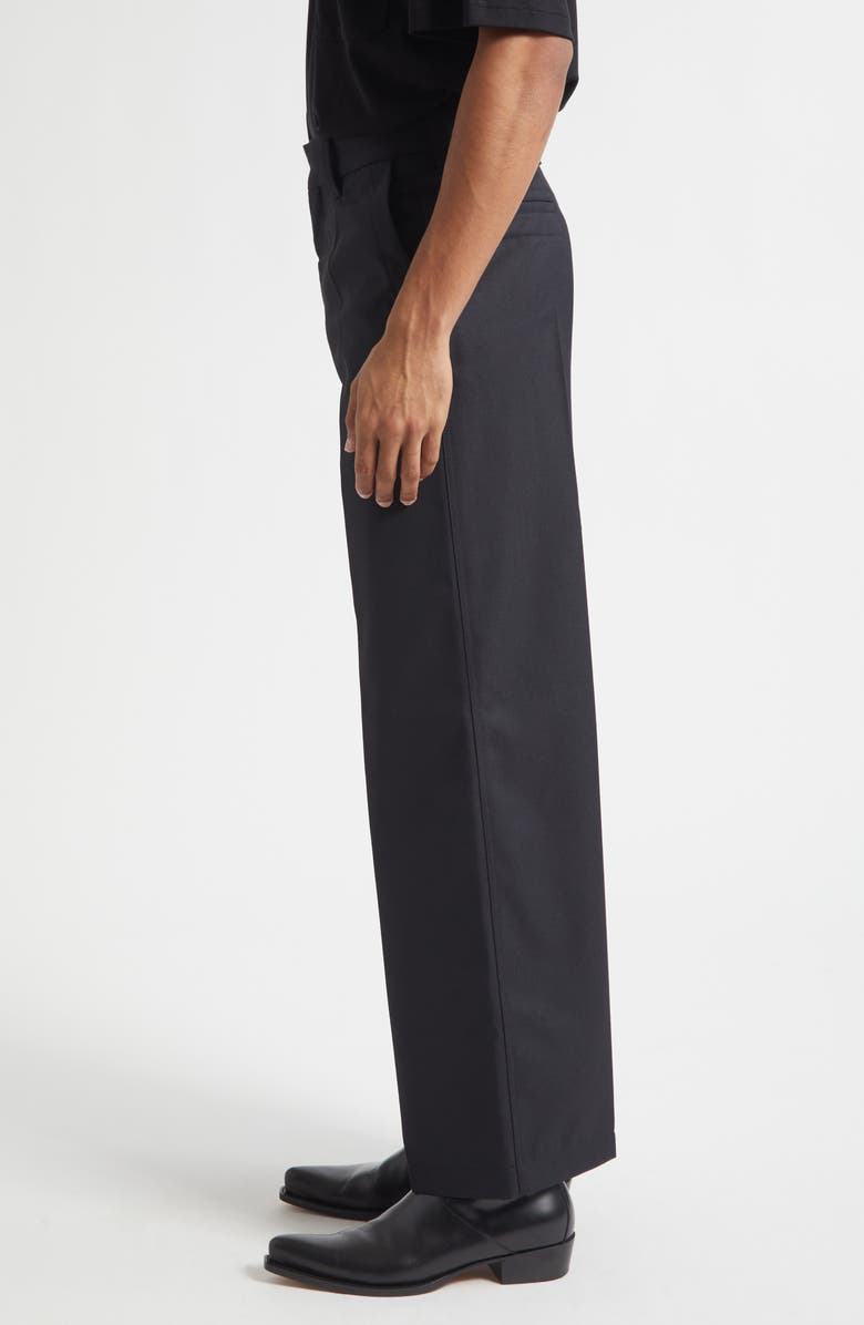 Lemaire Tailored Straight Leg Pants, Alternate, color, Marine Melange