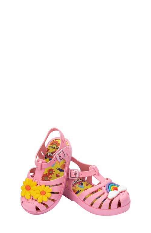 Mini Melissa Kids' Mini Possession Play Jelly Fisherman Sandal In Matte Pink