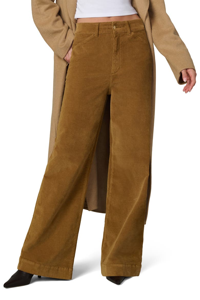 The Mia High Waist Wide Leg Corduroy Jeans, Main, color, BRONZE BROWN