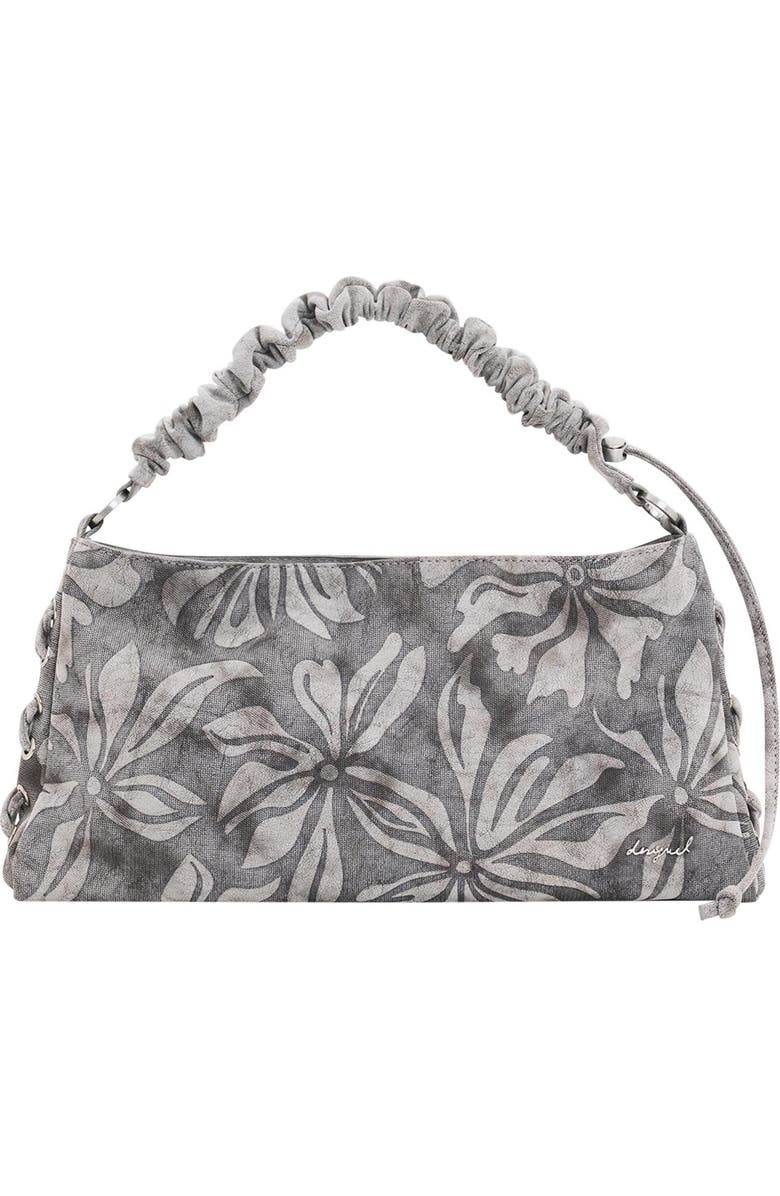 Desigual Floral Ruched Strap Shoulder Bag, Main, color,